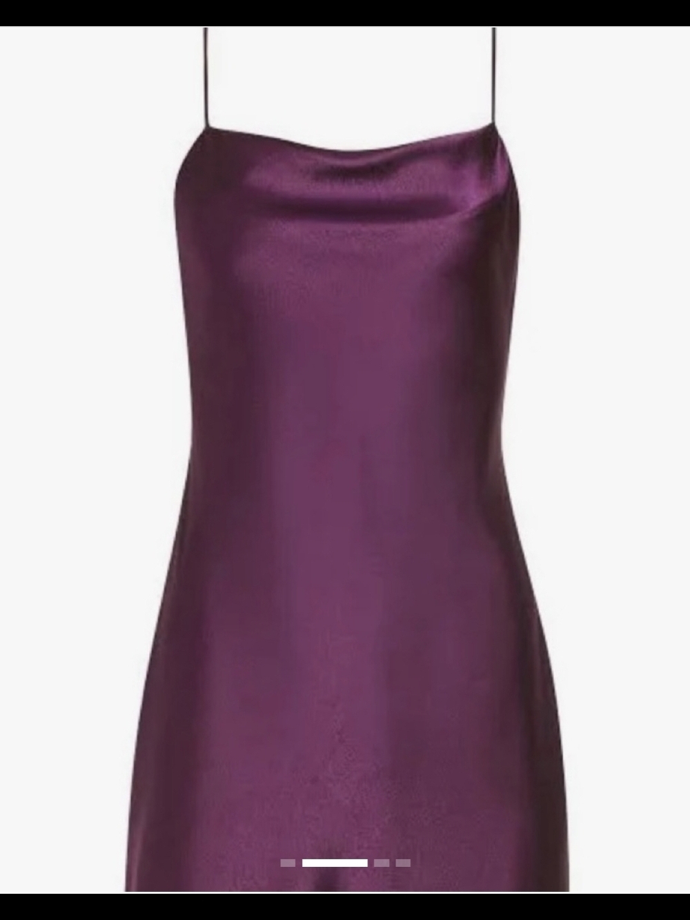 Alice + Olivia Purple Satin Mini Slip Dress